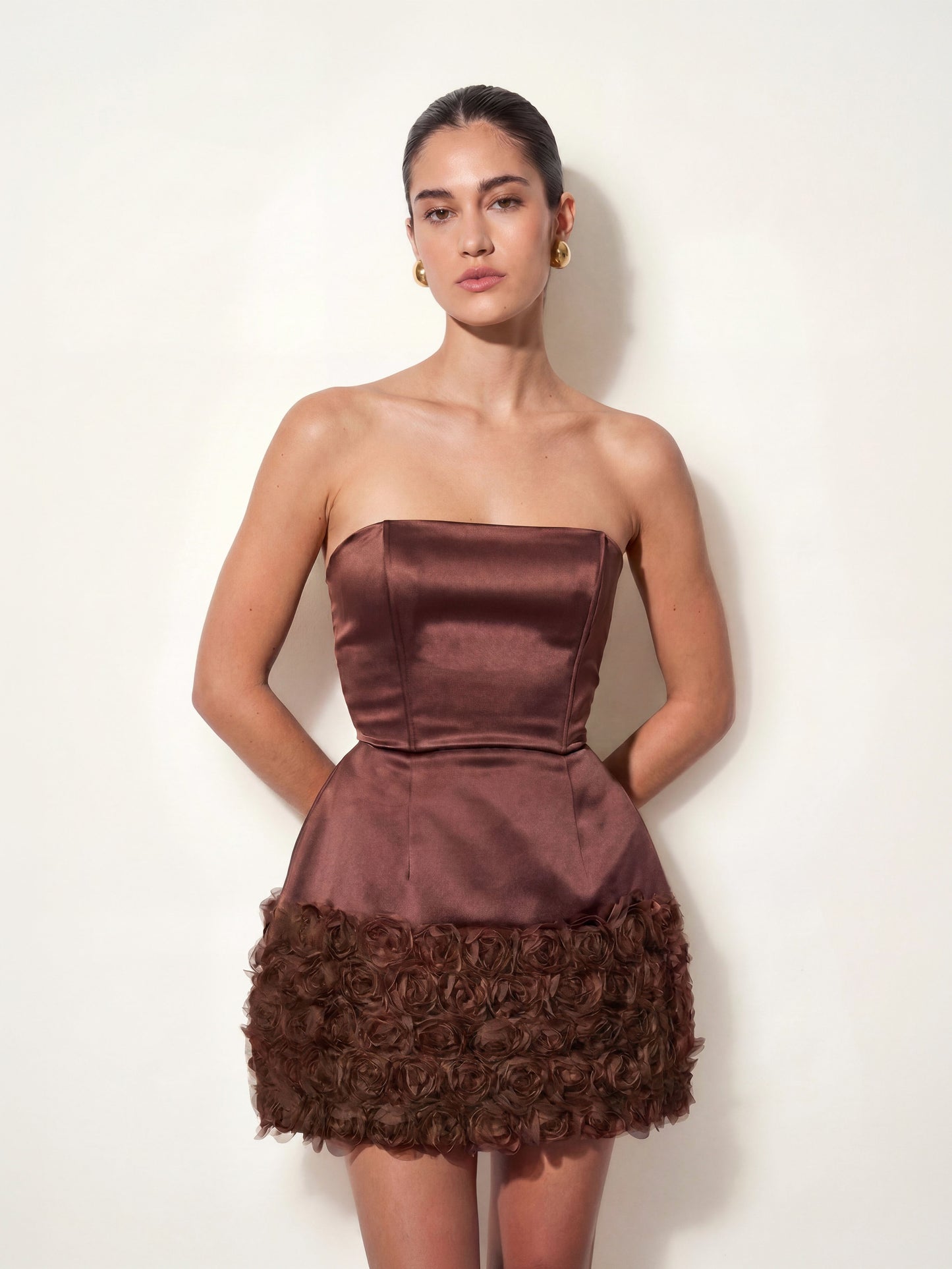 Flora Mousse Mini Corset Dress