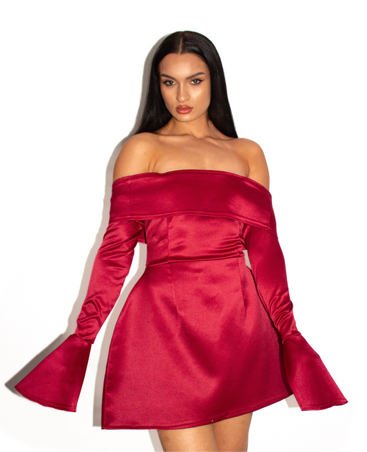 The Ultimate Red Structured Dress
