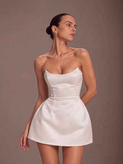 White Tailored Mini- The Bold Edge