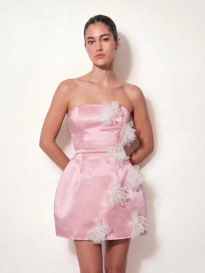 Dusty Peony Corset Dress