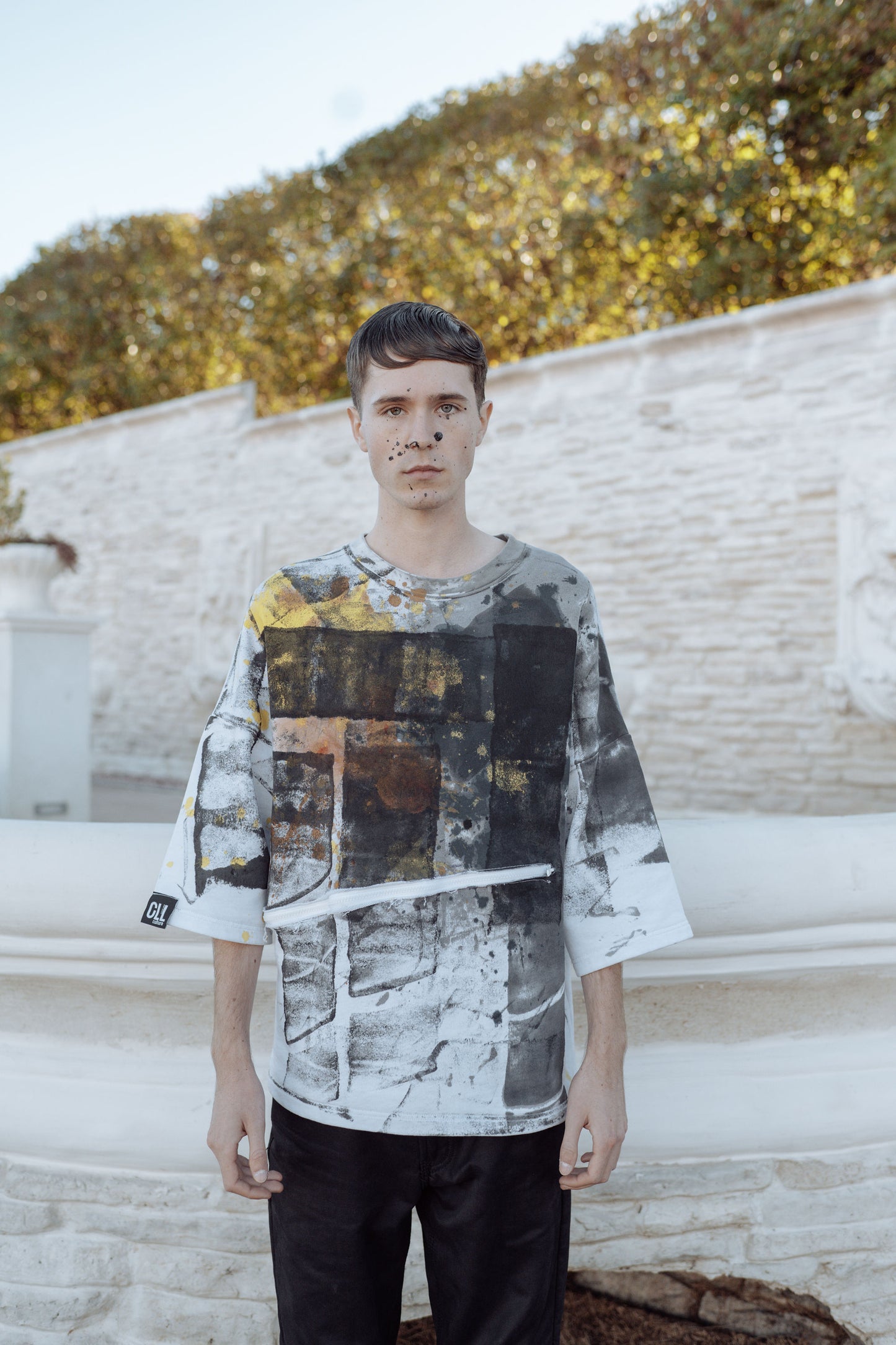 Handpainted Oversized Abstract Tshirt