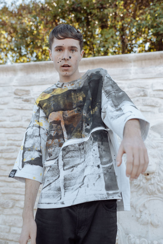 Handpainted Oversized Abstract Tshirt