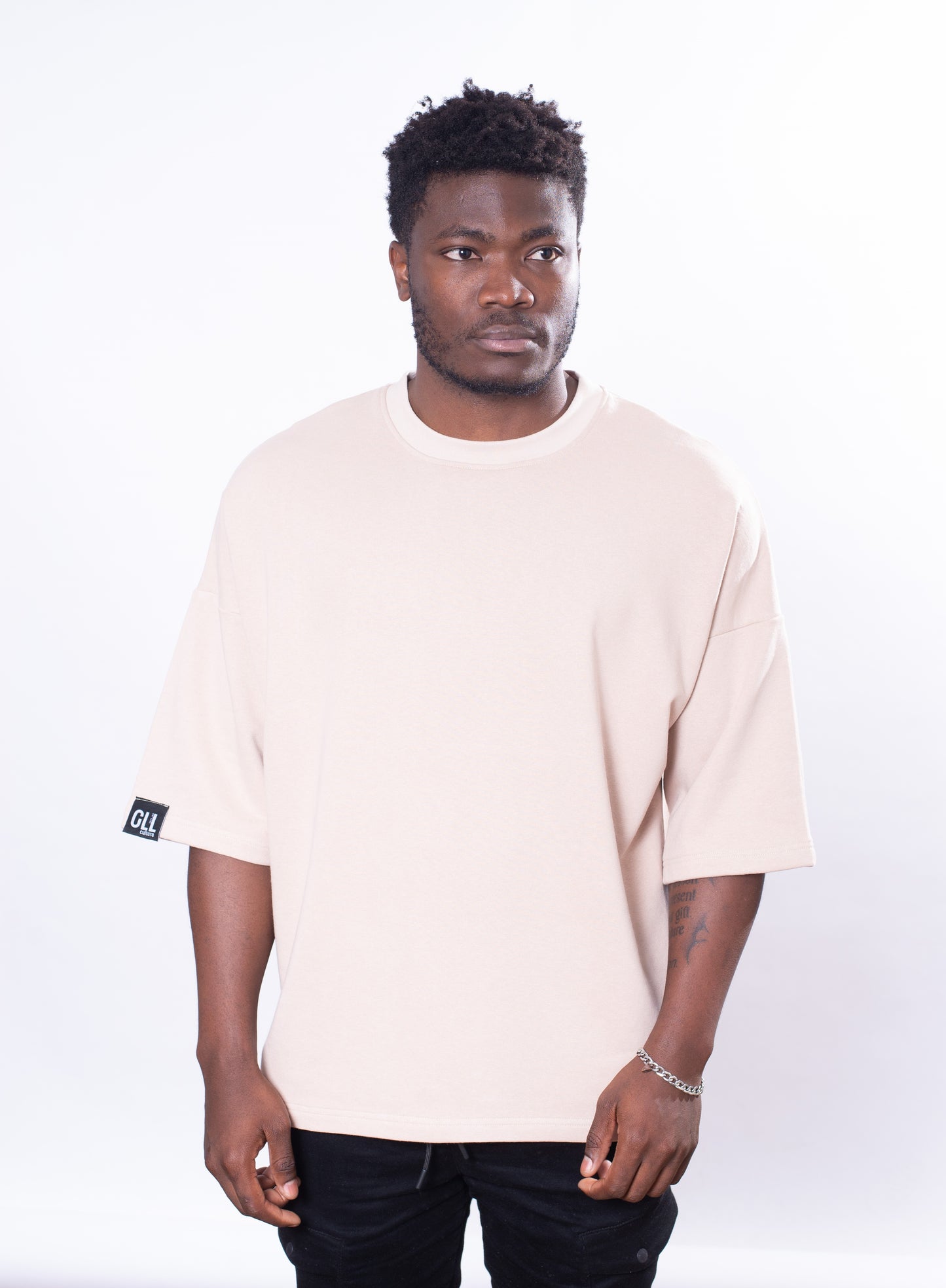 Oversized Heavy Beige Tee