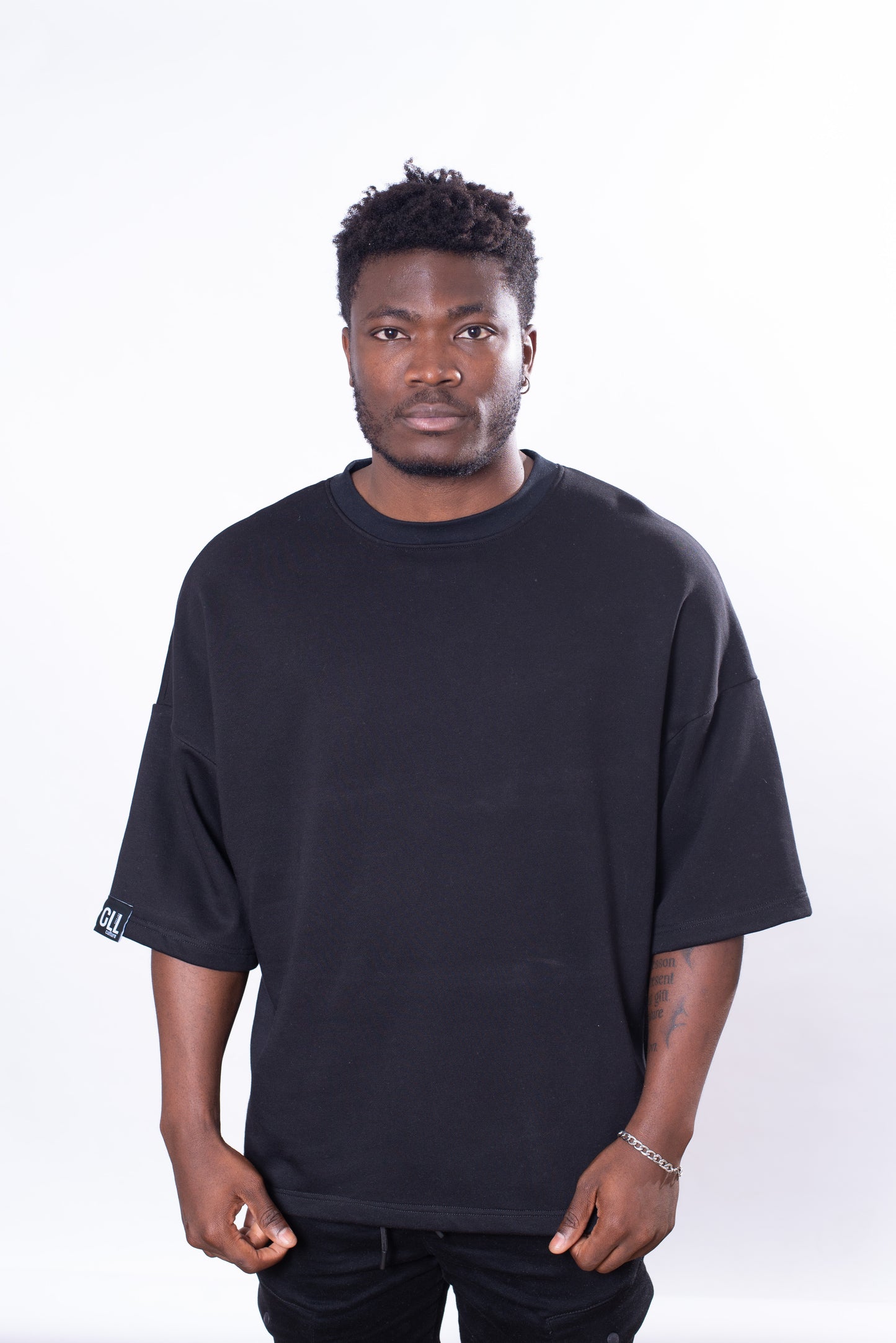 Oversized Ultra Heavy Black Tee