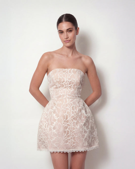 Ivory Lace Corset Dress