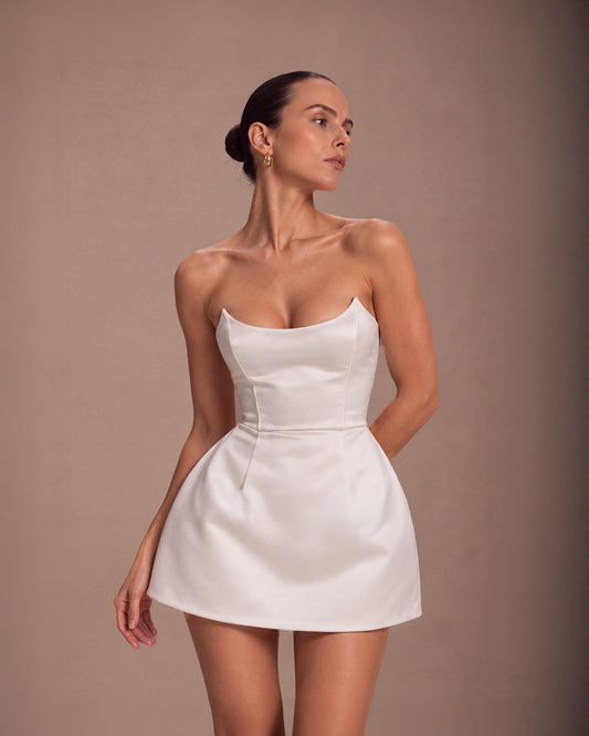 White Tailored Mini- The Bold Edge